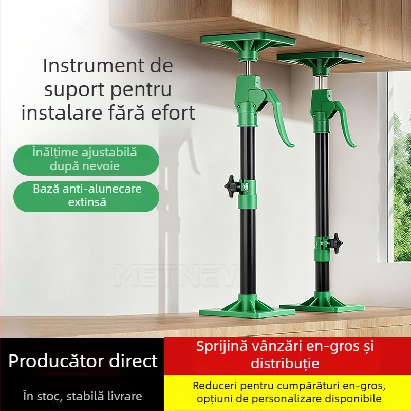 Langrui tijă de susținere telescopică din plastic pentru montajul dulapului de perete