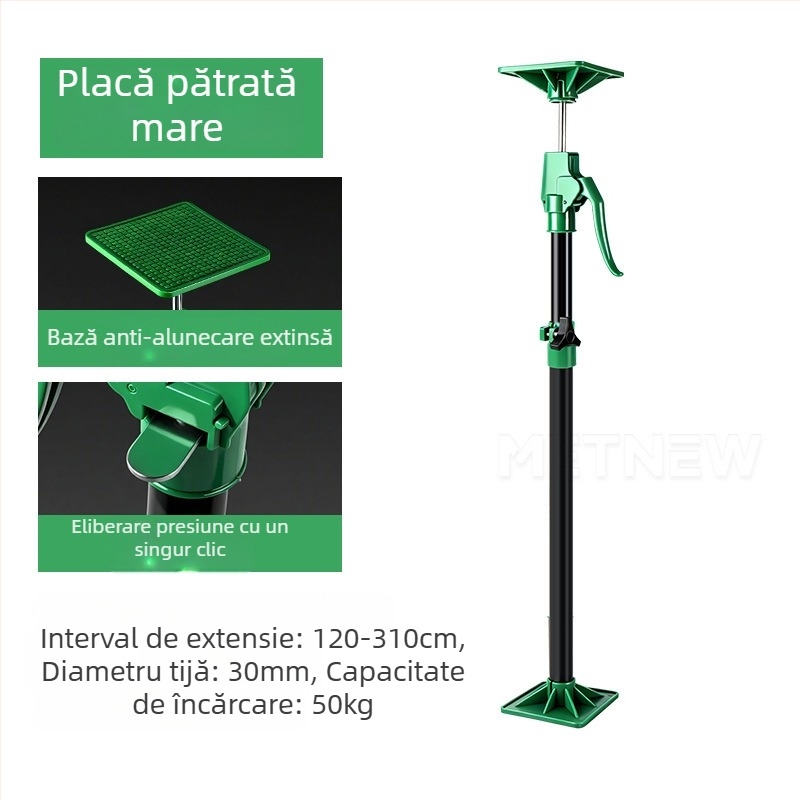 Langrui tijă de susținere telescopică din plastic pentru montajul dulapului de perete