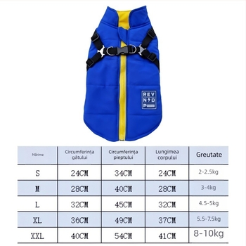 Vesta din bumbac pentru câini, iarnă - îmbrăcăminte pentru animale de companie, unisex