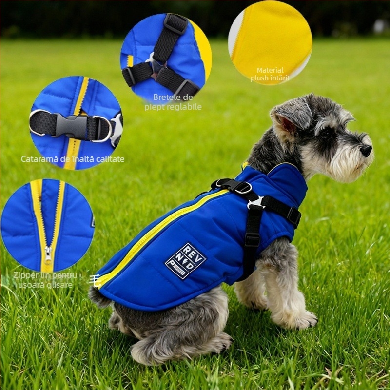 Vesta din bumbac pentru câini, iarnă - îmbrăcăminte pentru animale de companie, unisex