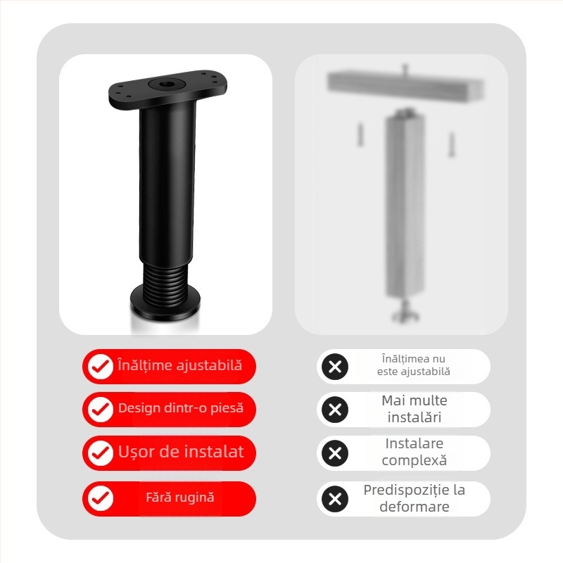 Cadru de susținere a plăcii de pat ZCJ – plastic rezistent la uzură, capacitate de încărcare 500 kg, design modern minimalist