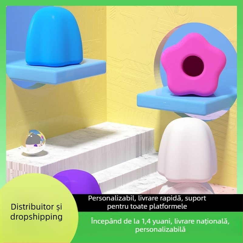 Capac de pastă pentru copii, cu închidere automată – protecție împotriva prafului, construcție din plastic siliconic, specificații standard