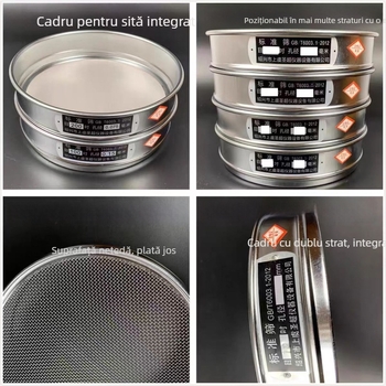 Sivă pentru praf și făină, din oțel inoxidabil 304 – filtru manual pentru pulberi de plante, medicină chinezească și tămâie