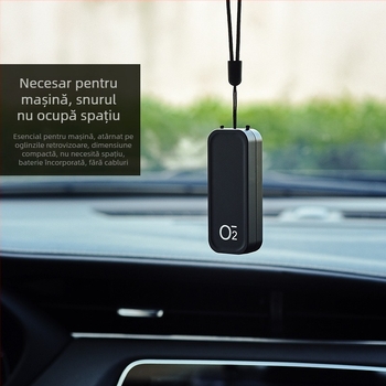 Purificator de aer în formă de colier, portabil, ioni negativi, model TS-2201, USB 2W, 5V, concentrație ioni 1000