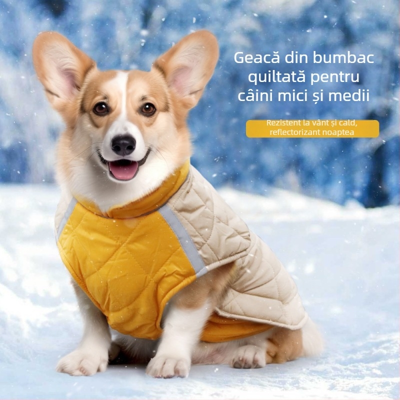 Haine pentru animale din bumbac pentru iarnă, stil casual, brand Duo Mao Mao, model FB-689