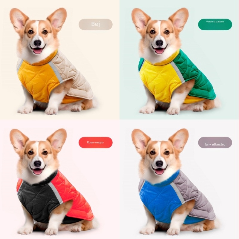 Haine pentru animale din bumbac pentru iarnă, stil casual, brand Duo Mao Mao, model FB-689