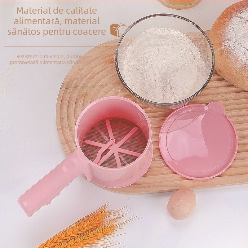 Sivă de făină ultrafină, manuală, semi-automată, din oțel inoxidabil, pentru coacere acasă