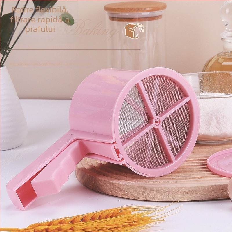 Sivă de făină ultrafină, manuală, semi-automată, din oțel inoxidabil, pentru coacere acasă