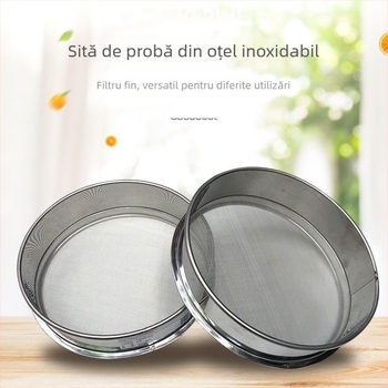 Sită pentru făină din oțel inoxidabil, cu plasă ultra-fină, sită de bucătărie multifuncțională