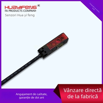LS101-D100ND întrerupător fotoelectric pătrat pentru reflexie difuză, alimentare 24 V DC, ieșire NPN, distanța de detecție 100 mm