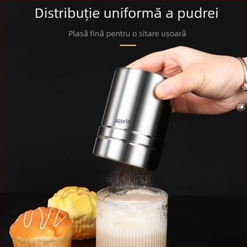 Dozator din oțel inoxidabil pentru pulberi și sită de făină — unealtă de bucătărie multifuncțională, Chongda, cod articol 743394982076, material: oțel inoxidabil, stil: Alt