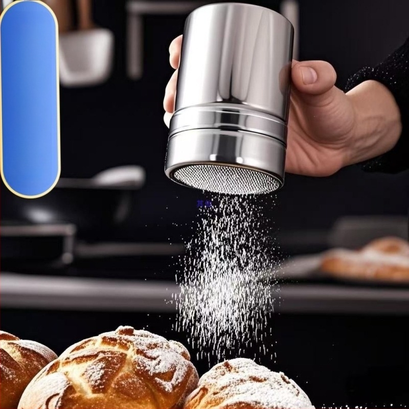 Dozator din oțel inoxidabil pentru pulberi și sită de făină — unealtă de bucătărie multifuncțională, Chongda, cod articol 743394982076, material: oțel inoxidabil, stil: Alt