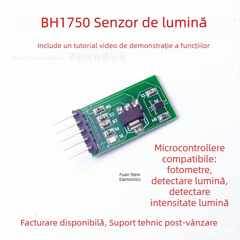 Senzor BH1750 de intensitate a luminii GY-30 cu microcontroller 8051 pentru măsurarea luxului