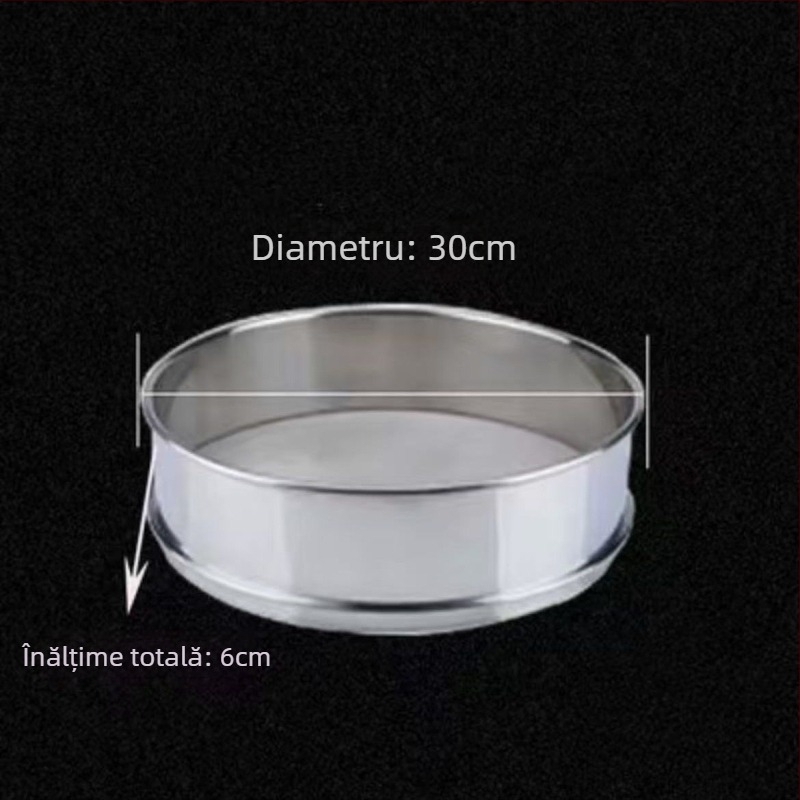 Sivă ultrafină pentru făină; oțel inoxidabil 304; potrivită pentru susan, orez, pulberi medicamentoase și filtrare în acvariu