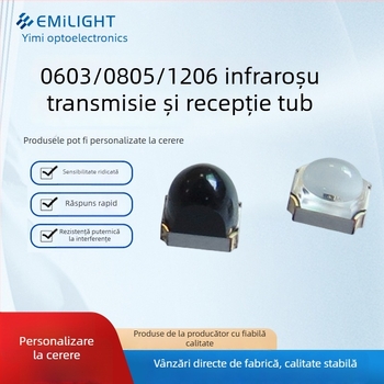 Pereche emițător-receptor infraroșu – senzor cu fascicul IR, cap de recepție IR