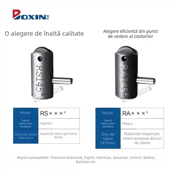 Mașină Bohle pentru tăiat sticlă cu lamă de cerc – unghi 130–165°, brand Bohle, origine Germania, compatibilă cu Jingling, Pulijin, Intemark, Bavaroni, Procter, Baichao
