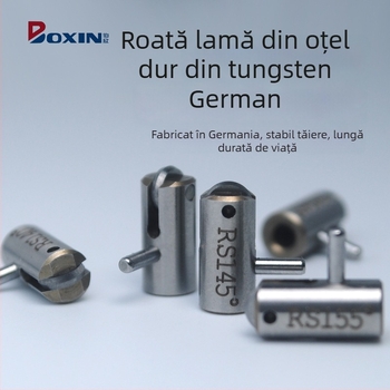Mașină Bohle pentru tăiat sticlă cu lamă de cerc – unghi 130–165°, brand Bohle, origine Germania, compatibilă cu Jingling, Pulijin, Intemark, Bavaroni, Procter, Baichao