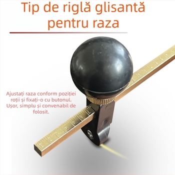 Changshunda decupator circular pentru sticlă cu șase roți, profesional