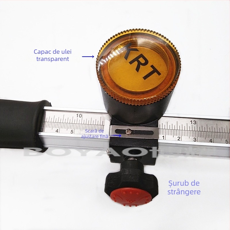 Cuțit de împins pentru sticlă, model Roller Glass Knife, grosimea de tăiere 3–20 mm