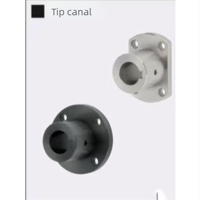 Suport pentru ax ghid din aliaj de aluminiu, cu șezut flanș circular, ax optic fix, canelură pentru cheie 20/25