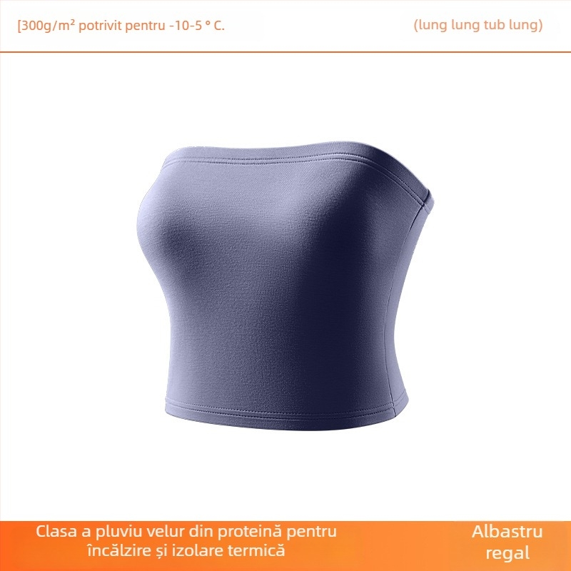 Bustier/top bustier, fără bretele și fără spate, lungime talie, amestec acrilic pentru modelare, ediție de iarnă 2025