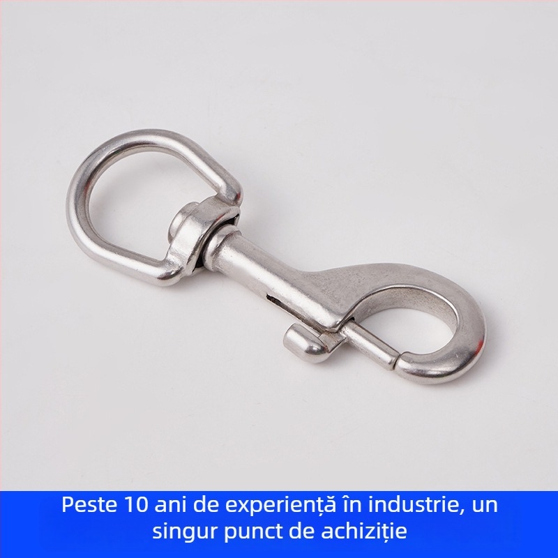 Cârlig din oțel inoxidabil cu un singur cap – cârlig marin universal pentru scufundări, animale de companie și alpinism în aer liber; Material: SS304/SS316; Brand: Huahai