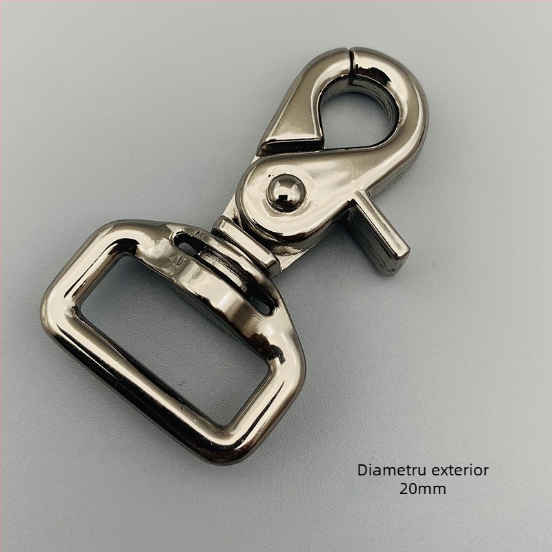 Hardware pentru genți: cataramă din aliaj de zinc și cârlig lobster pentru curea de umăr; stil urban minimalist; model XBB026; rezistent la uzură; marcă Broken copper.