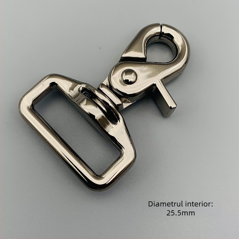 Hardware pentru genți: cataramă din aliaj de zinc și cârlig lobster pentru curea de umăr; stil urban minimalist; model XBB026; rezistent la uzură; marcă Broken copper.