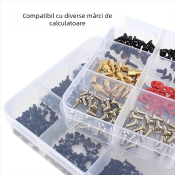 Set de șuruburi pentru PC în cutie – cap încasat, oțel inoxidabil 304, clasa 6.8, standard național