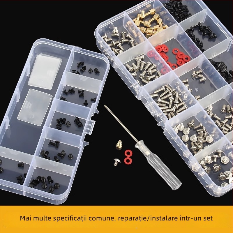 Set de șuruburi pentru PC în cutie – cap încasat, oțel inoxidabil 304, clasa 6.8, standard național
