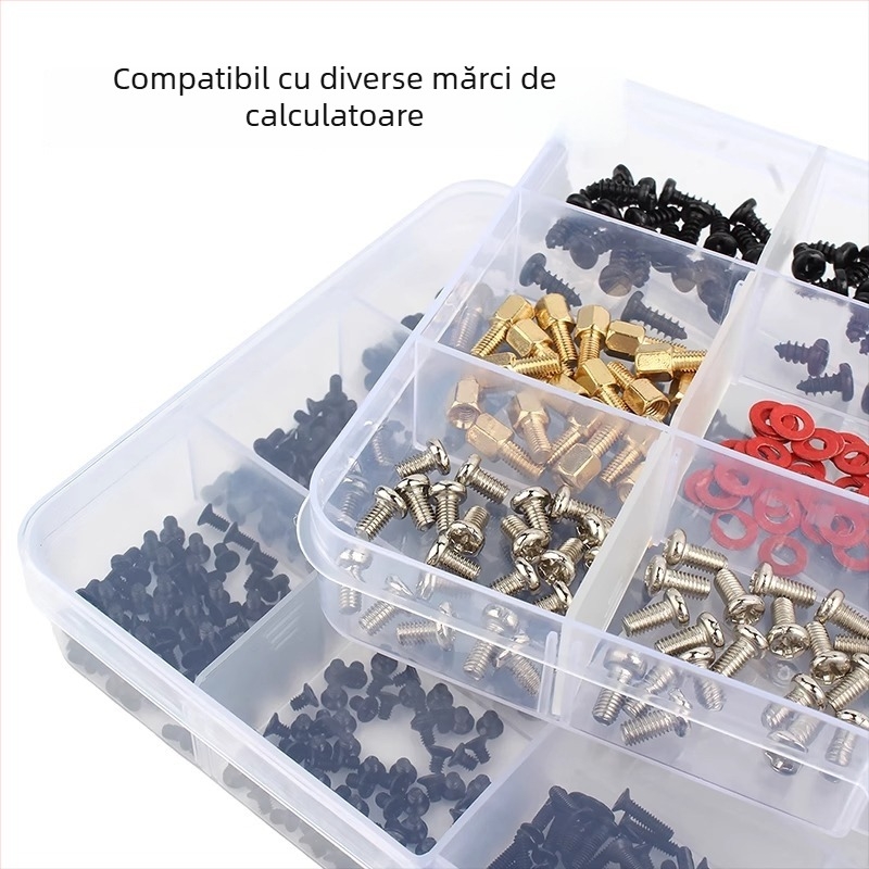 Set de șuruburi pentru PC în cutie – cap încasat, oțel inoxidabil 304, clasa 6.8, standard național
