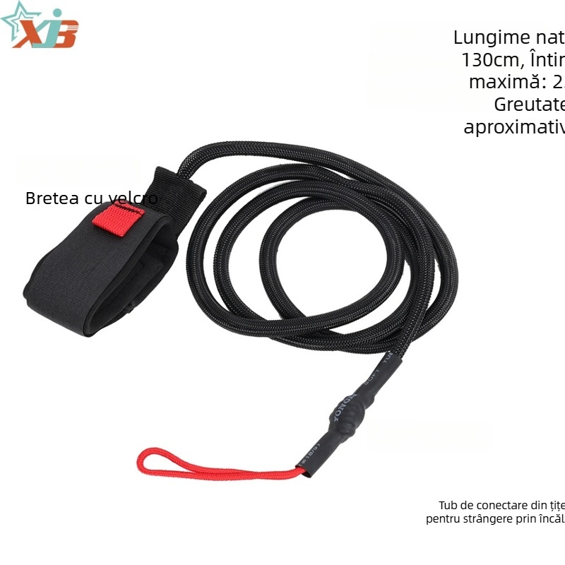 Șnur pentru picior pentru SUP – elastic și sigur, accesoriu pentru placa de paddle – pachet unic