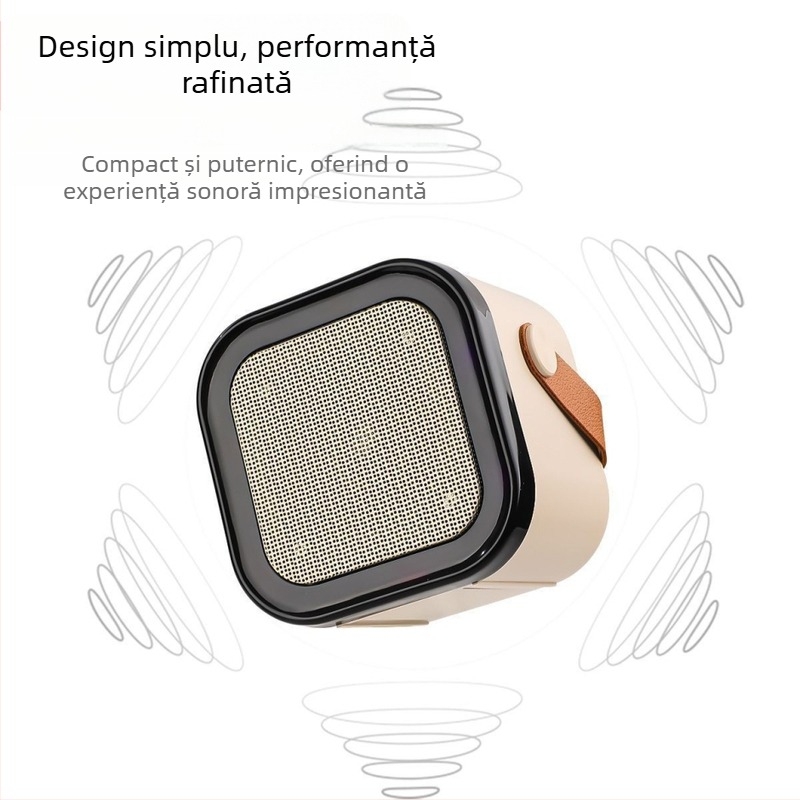 Difuzor Bluetooth pentru karaoke, cu microfon încorporat – set audio home all-in-one, Bluetooth 5.3, 3W, 20Hz-20kHz, SNR ≥70dB, USB
