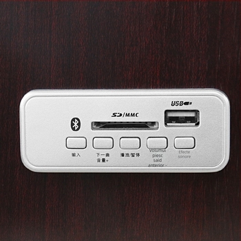 Sistem de boxe desktop Bluetooth 2.1 cu carcasă din lemn, 3 difuzoare, 50W, intrare 3,5 mm, interval frecvențe 100 Hz–20 kHz