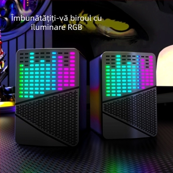 S556 Difuzoare USB pentru calculator, 2.0 canale, Bluetooth fără fir, sistem cu două difuzoare și subwoofer