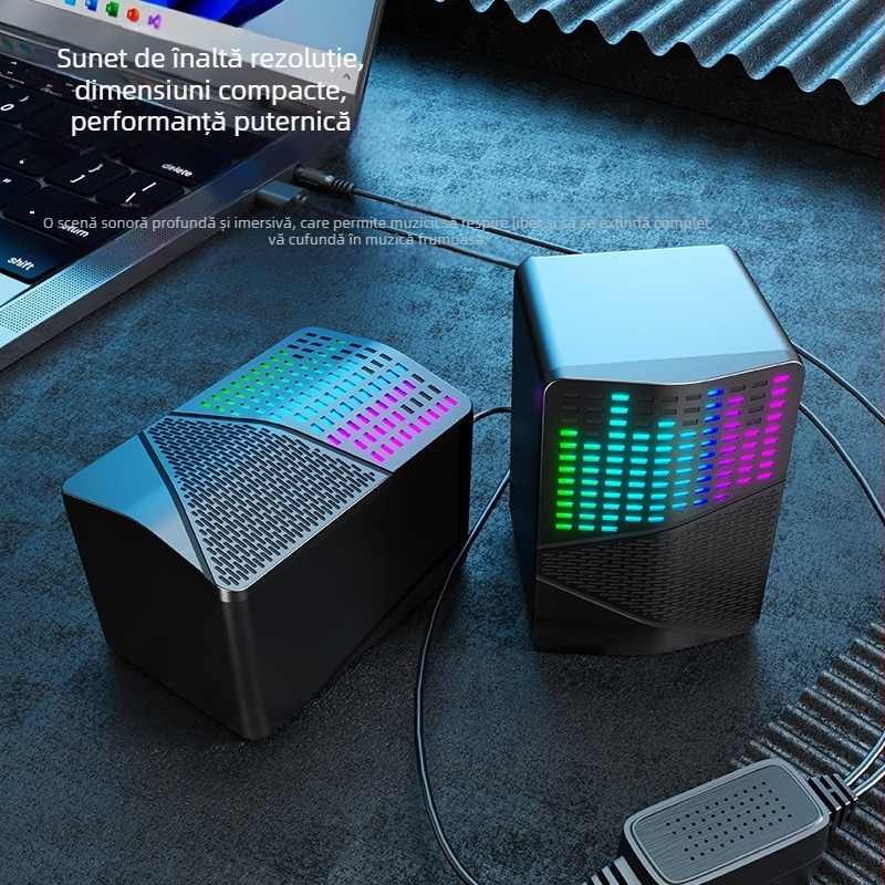 S556 Difuzoare USB pentru calculator, 2.0 canale, Bluetooth fără fir, sistem cu două difuzoare și subwoofer