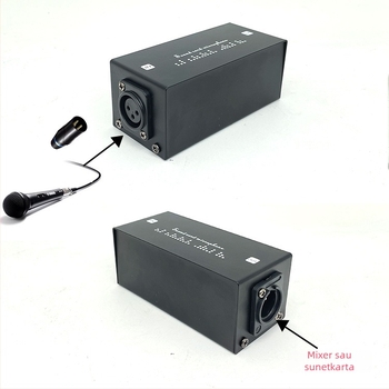 CL10 preamplificator pentru microfon dinamic – pentru scenă profesională și înregistrare, amplificare 28 dB