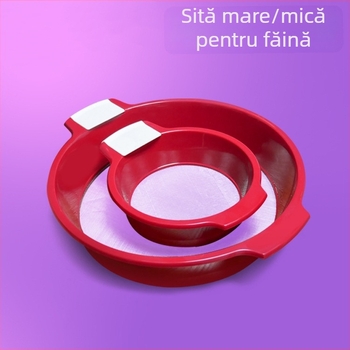 Sită din plastic cu 60 de ochiuri pentru pudră și făină, instrument de copt, sită pentru orez
