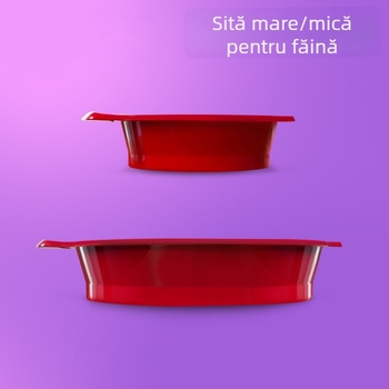 Sită din plastic cu 60 de ochiuri pentru pudră și făină, instrument de copt, sită pentru orez