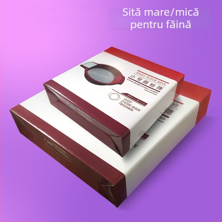 Sită din plastic cu 60 de ochiuri pentru pudră și făină, instrument de copt, sită pentru orez