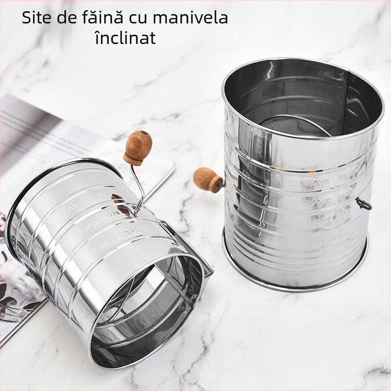 Sită de făină, semi-automat manual, cu design oblic, Junlin, origine Yangjiang, stil simplitate modernă