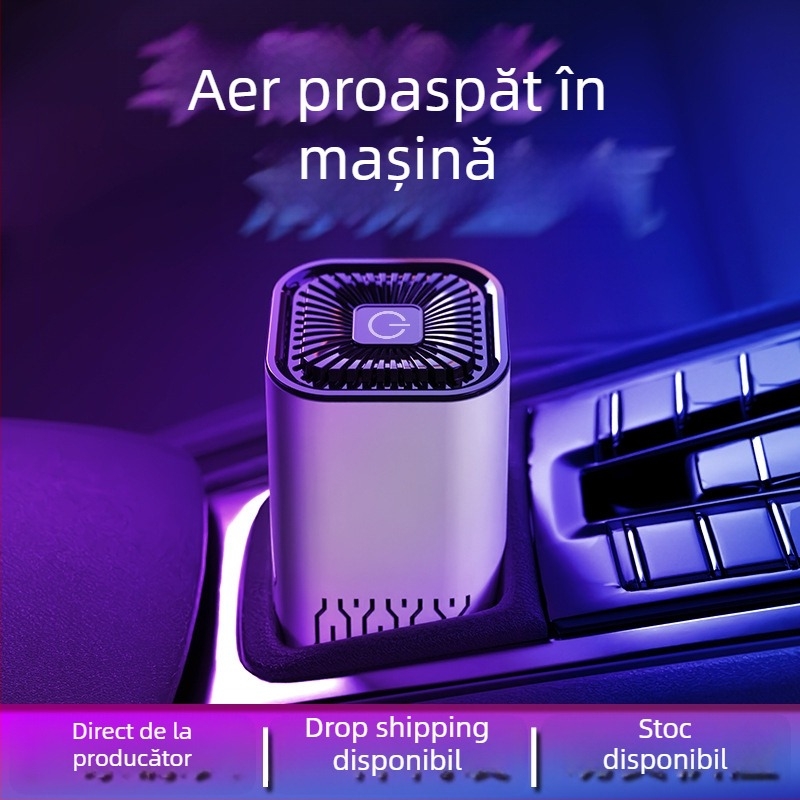 Purificator de aer auto cu ioni negativi - Model K2, alimentare USB, 5V, concentrație de ioni negativi 300W, carcasă ABS