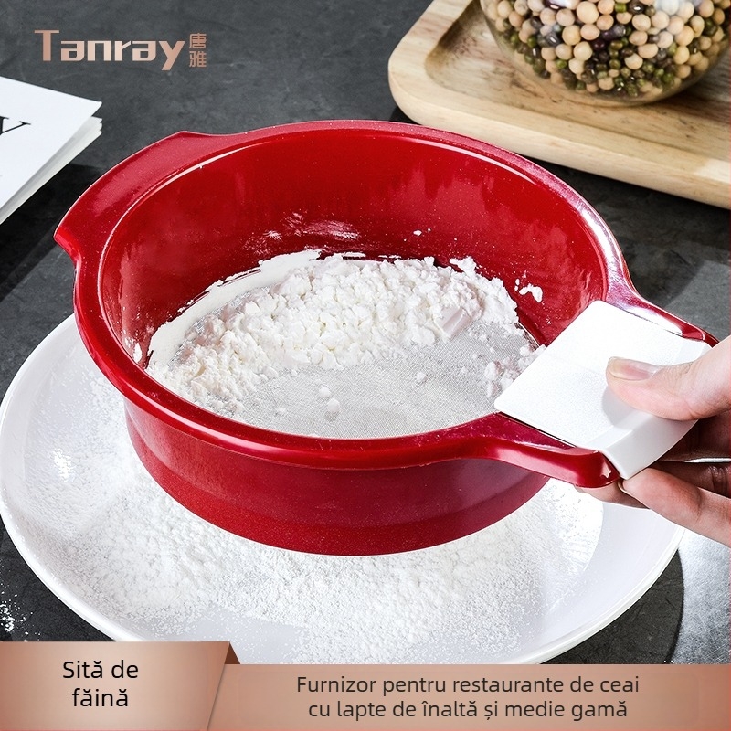 Sită de făină cu plasă ultra-fină pentru coacere — design modern minimalist