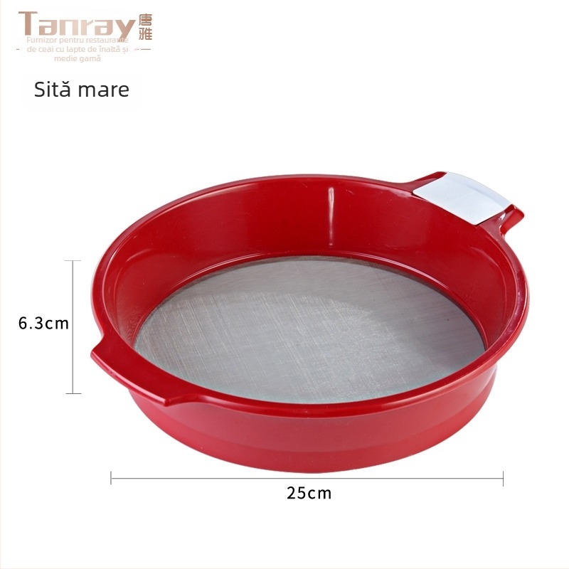 Sită de făină cu plasă ultra-fină pentru coacere — design modern minimalist