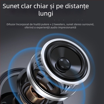 Boxă karaoke wireless all-in-one cu ecran încorporat de 14,1 inch, baterie 6000mAh, Bluetooth 5.3, Wi‑Fi, răspuns în frecvență 20 Hz–20 kHz