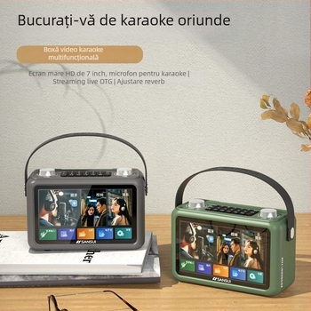 Sansui F58 Video Karaoke Boxă Bluetooth Portabilă, 40W, 2 Difuzoare, 100Hz-20kHz, Bluetooth 5.3, Baterie încorporată 2000-4000mAh