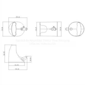 Flour Funnel pentru KitchenAid KSM150 Stand Mixer — design minimalist modern; compatibil cu KSM150; pentru piețe Europa, America de Sud și America de Nord