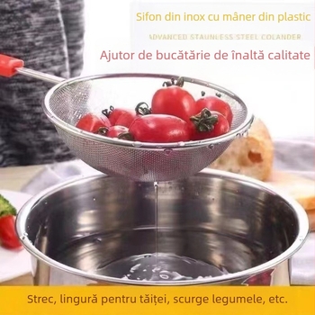 Filtru din oțel inoxidabil pentru lapte de soia, plasă foarte fină; sită de bucătărie pentru sucuri, frunze de ceai și alte utilizări culinare; origine: Hubei
