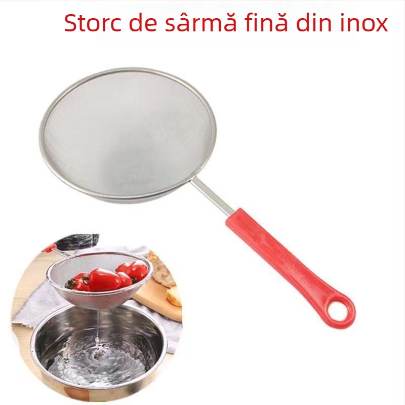 Filtru din oțel inoxidabil pentru lapte de soia, plasă foarte fină; sită de bucătărie pentru sucuri, frunze de ceai și alte utilizări culinare; origine: Hubei