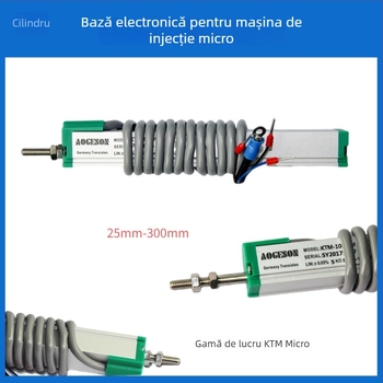Senzor de deplasare liniară cu tijă de tragere, riglă digitală micro pentru seria KTM a mașinilor de turnare prin injecție